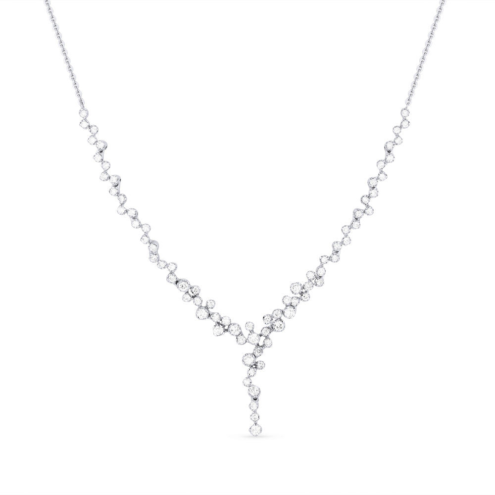 Madison L 14K White Gold Diamond Lariat Necklace - style N1346W