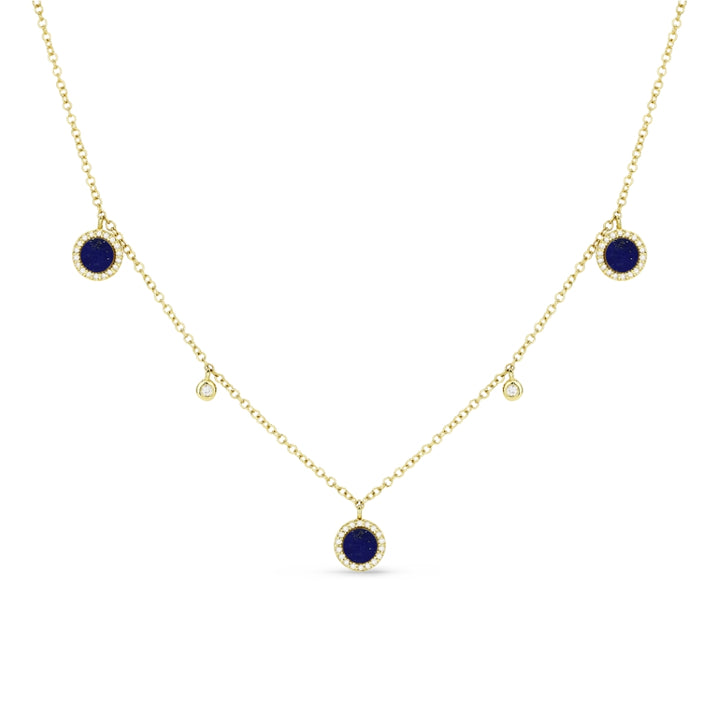 Madison L 14K Yellow Gold Lapis Lazuli Cocktail Necklace - style N1378LAPY