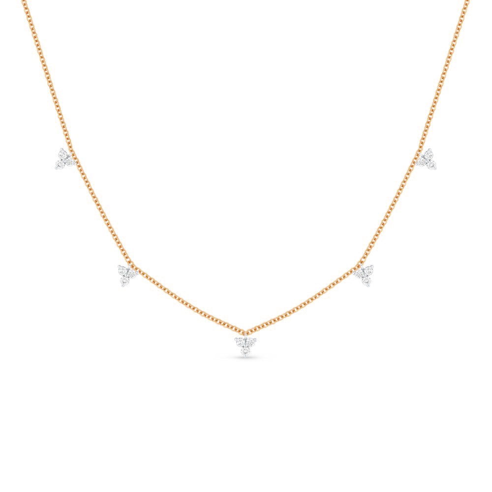 Madison L 14K Rose Gold Diamond Cocktail Necklace - style N1441P