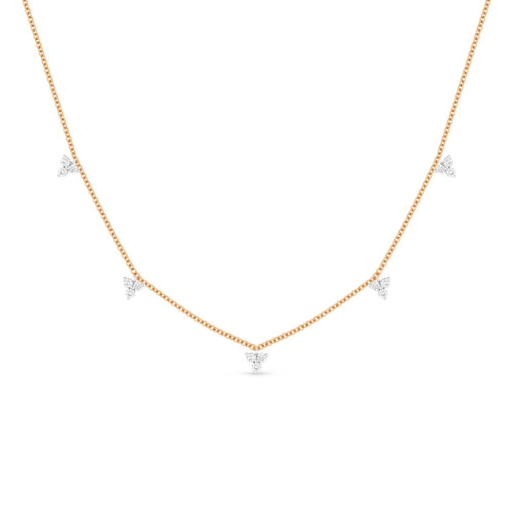 Madison L 14K Rose Gold Diamond Cocktail Necklace - style N1441P