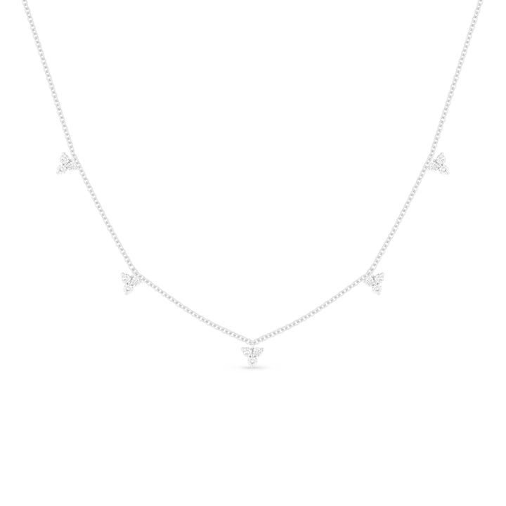 Madison L 14K White Gold Diamond Cocktail Necklace - style N1441W