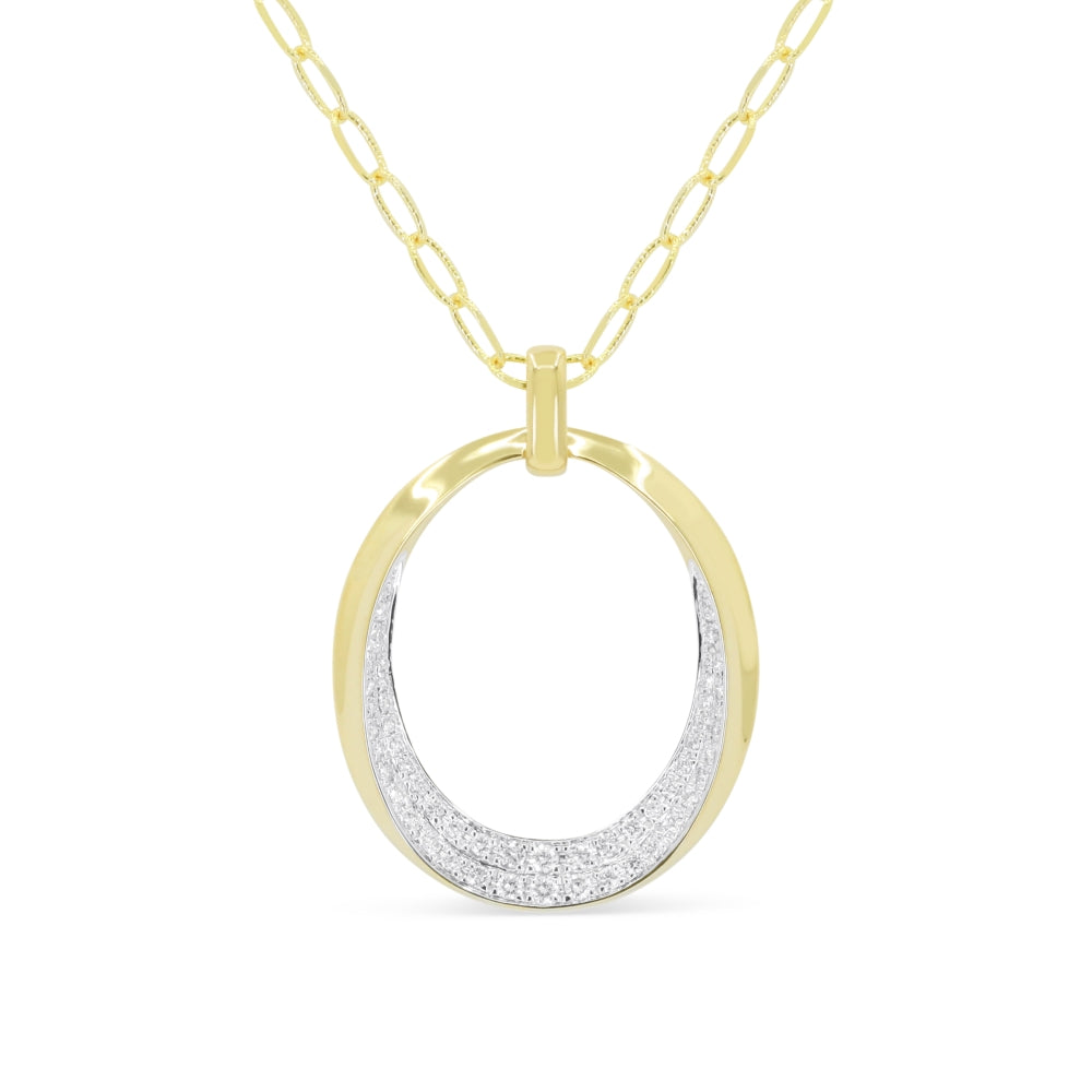 Madison L 14K Yellow Gold Diamond Pendant - style N1469Y