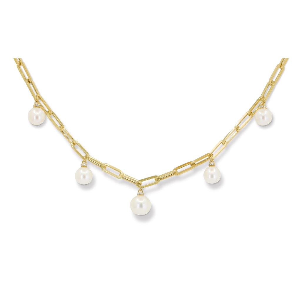N1657 Yellow Gold Pearl Necklace Milano Collection 2024 Cocktail Design NECKLACE UPDATED-21-Apr-2026 wholesale-only N1657PEY