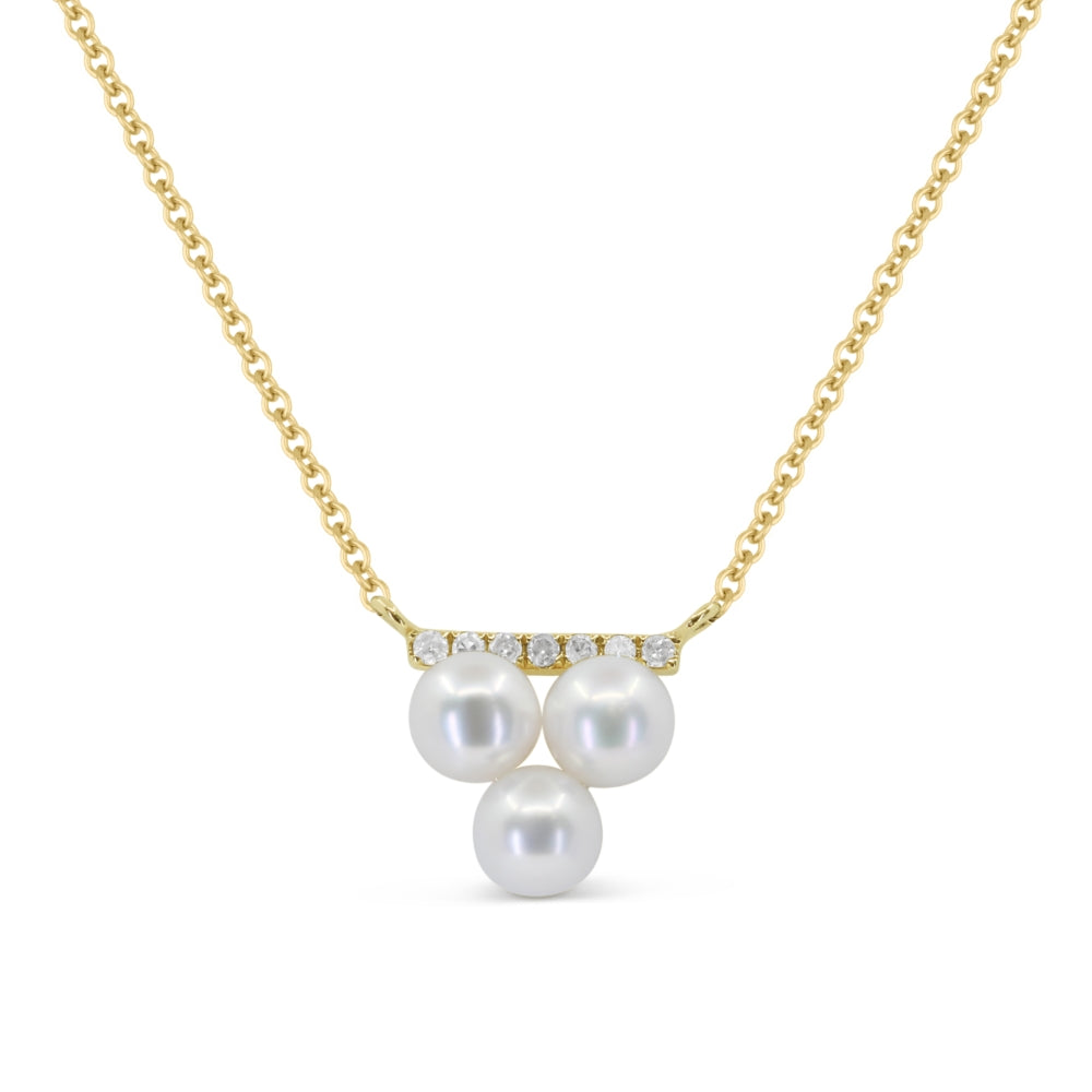 Madison L 14K Yellow Gold Pearl Necklace - style N1716PEY