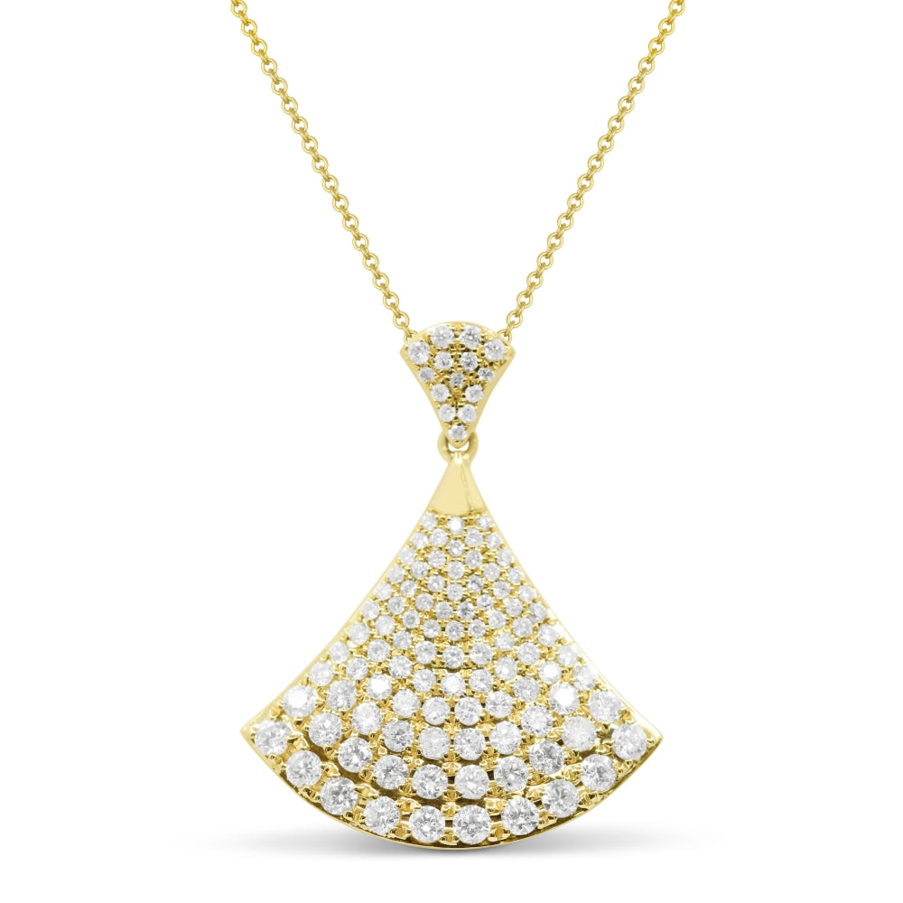 Madison L 14K Yellow Gold Diamond Pendant - style N1745Y