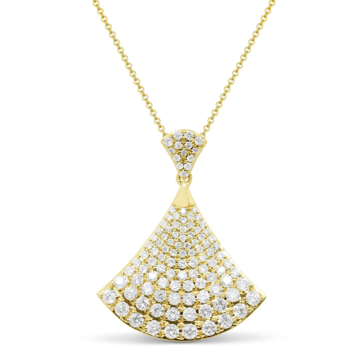 Madison L 14K Yellow Gold Diamond Pendant - style N1745Y
