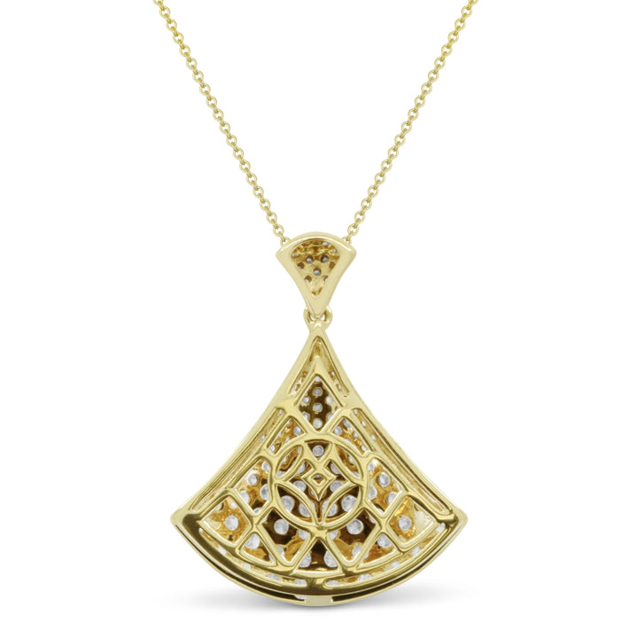 N1745 - 14K Yellow Gold Diamond Pendant