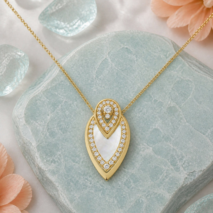 N1746 - 14K Yellow Gold Pear Pendant