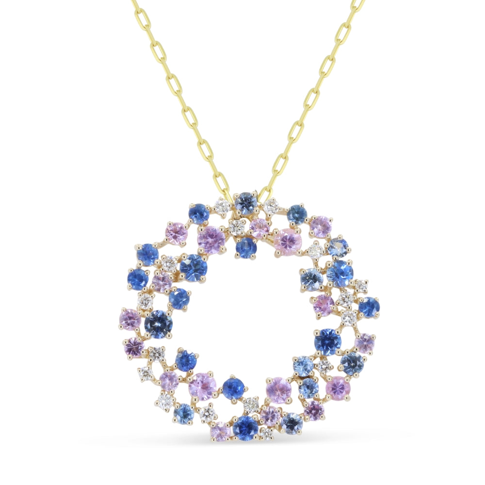 Madison L 14K Yellow Gold Sapphire Pendant - style N1818SAPSAY