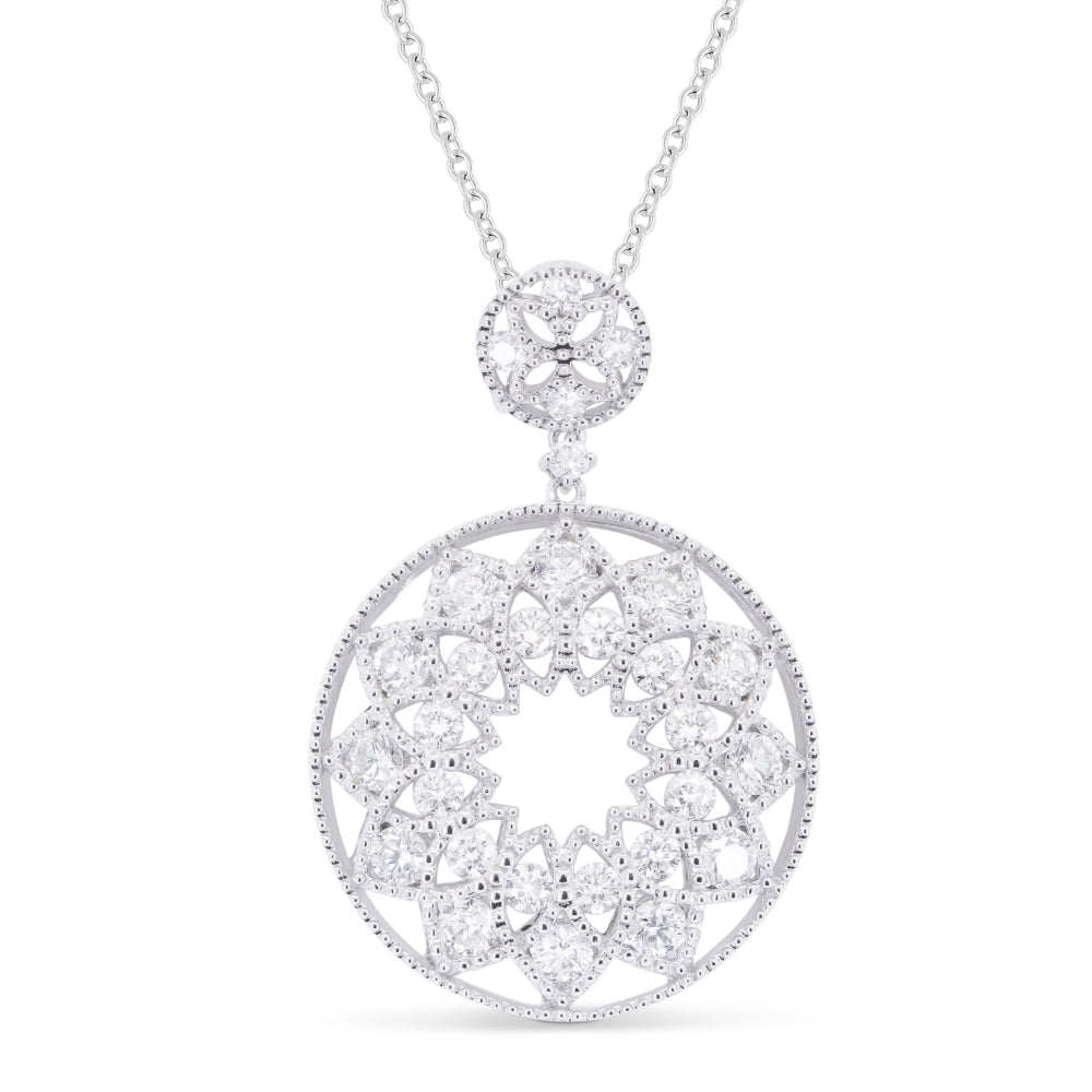 Madison L 14K White Gold Diamond Pendant - style N1831W