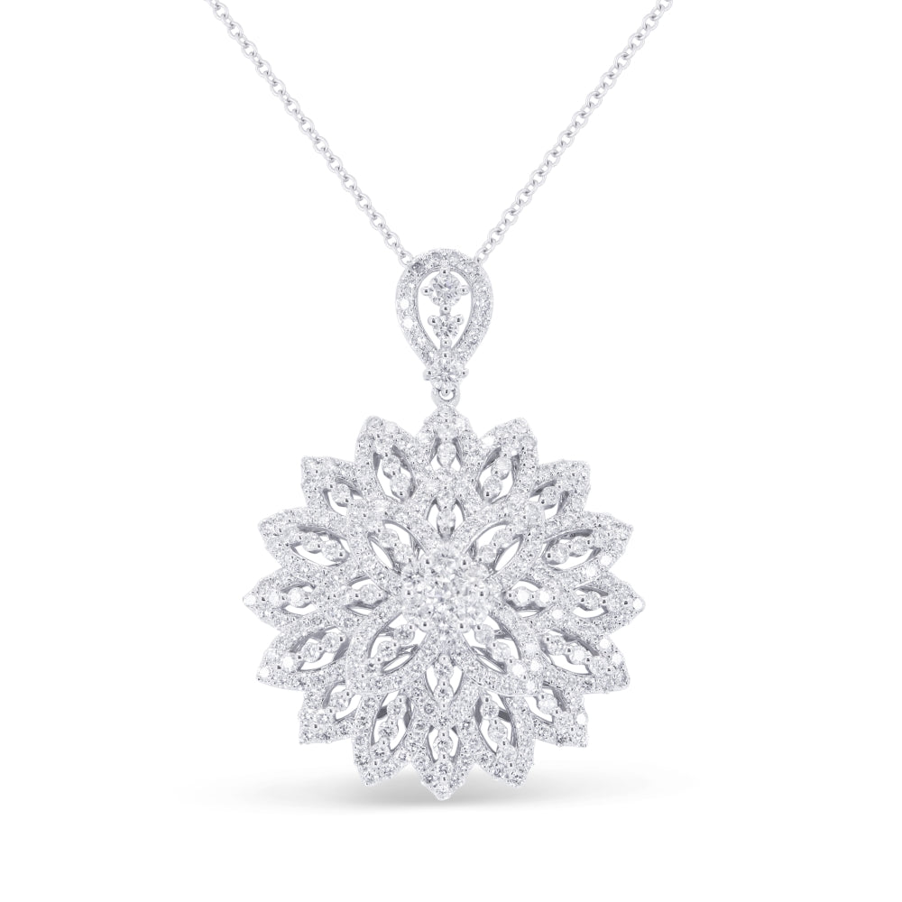 Madison L 14K White Gold Diamond Pendant - style N1847W