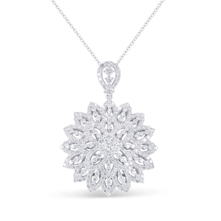 Madison L 14K White Gold Diamond Pendant - style N1847W