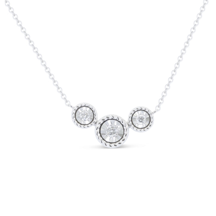 Madison L 14K White Gold Diamond Necklace - style N1860W