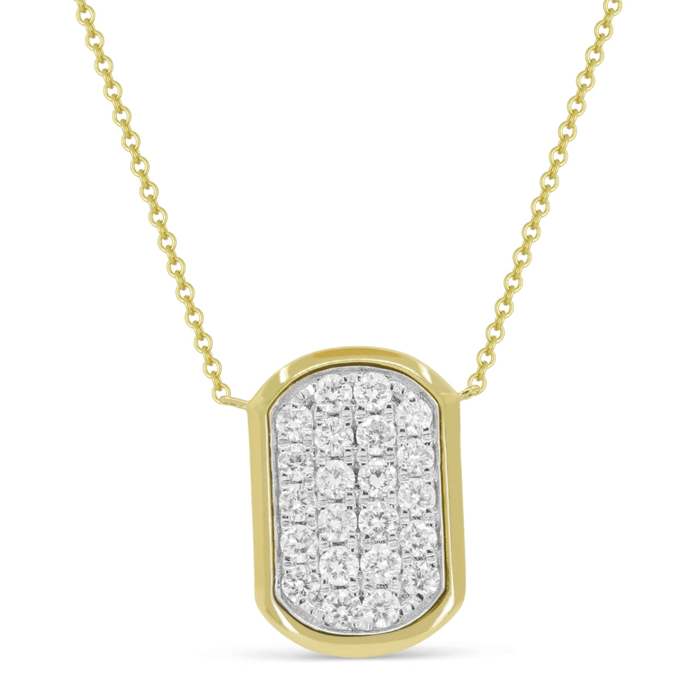 Madison L 14K Yellow Gold Diamond Necklace - style N1862Y