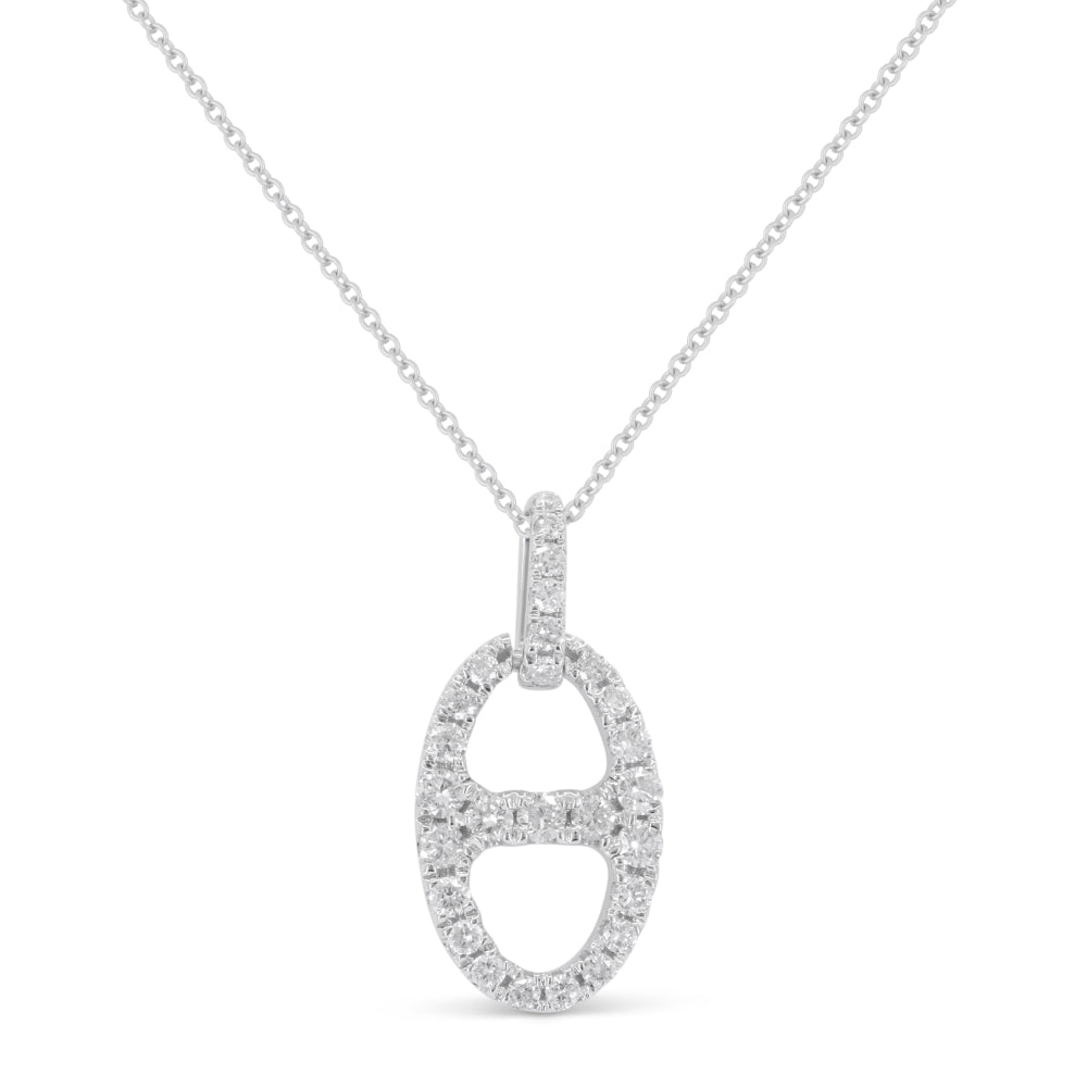 Madison L 14K White Gold Diamond Pendant - style N1870W