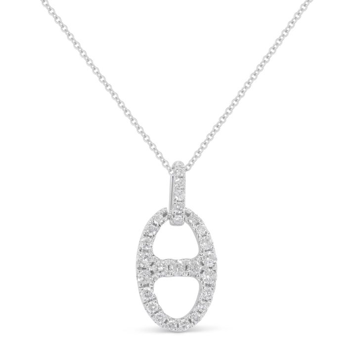 Madison L 14K White Gold Diamond Pendant - style N1870W
