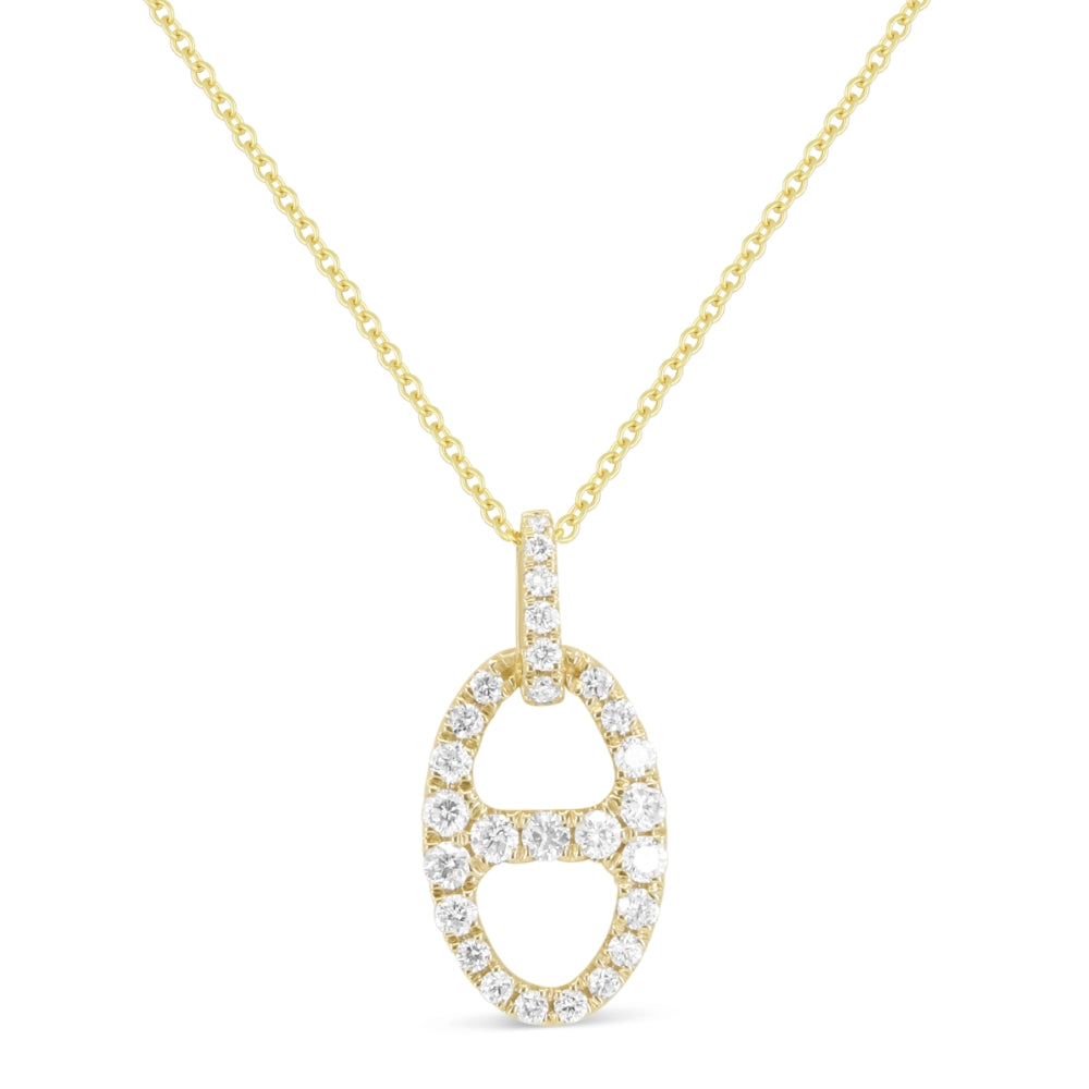 Madison L 14K Yellow Gold Diamond Pendant - style N1870Y