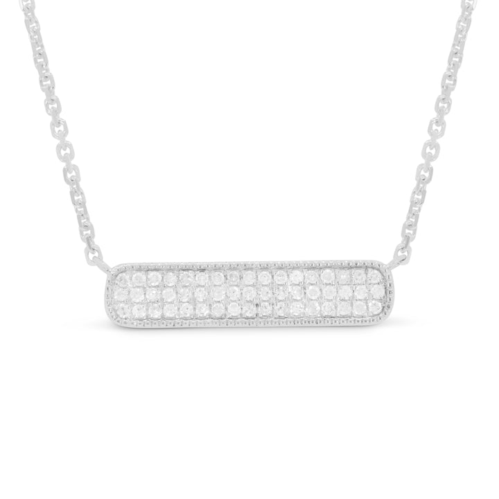 Madison L 14K White Gold Diamond Necklace - style N1874W