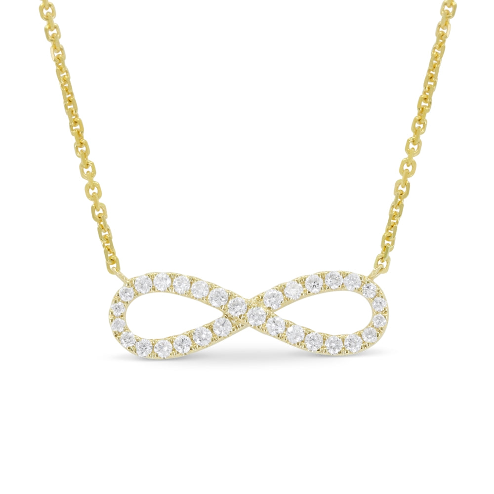 Madison L 14K Yellow Gold Diamond Bar Necklace - style N1886Y