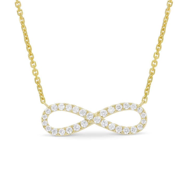 Madison L 14K Yellow Gold Diamond Bar Necklace - style N1886Y