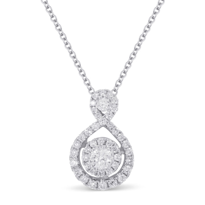 Madison L 14K White Gold Diamond Pendant - style N1901W