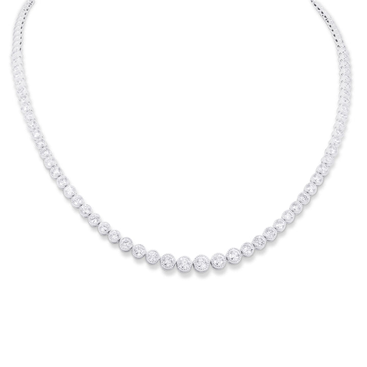 Madison L 14K White Gold Diamond Necklace - style N1905W