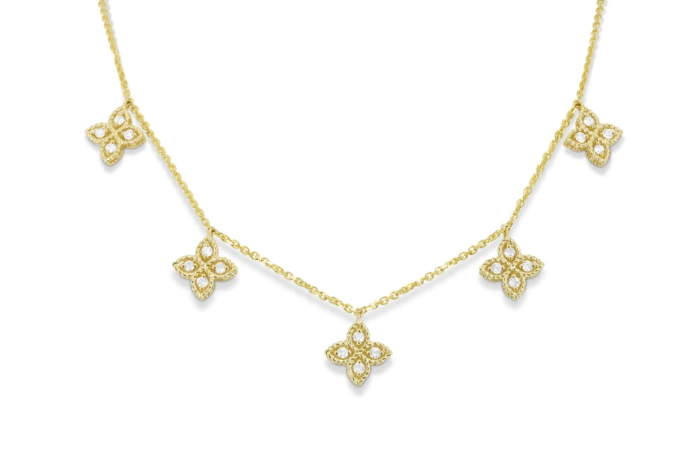 Madison L 14K Yellow Gold Diamond Necklace - style N1911Y