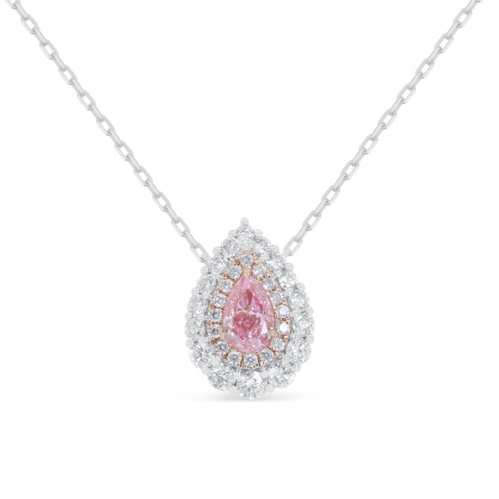Madison L 14K White Gold Fancy Pink Diamond Necklace - style N1913PDW