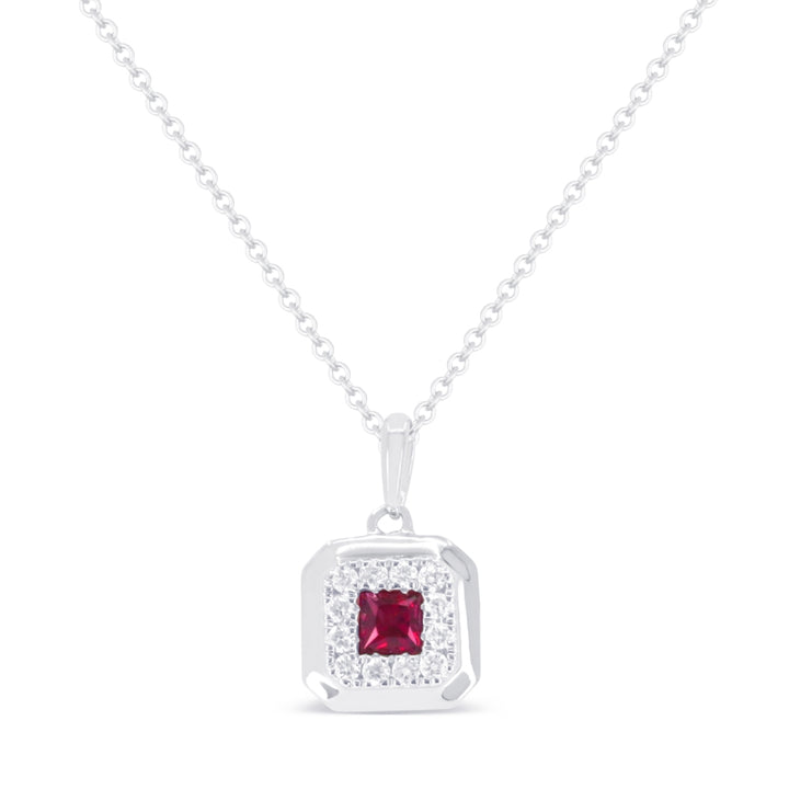 N1915 White Gold Ruby Pendant Essentials Collection 2023 Bale Cushion Design UPDATED-21-Apr-2026 wholesale-only N1915RUW