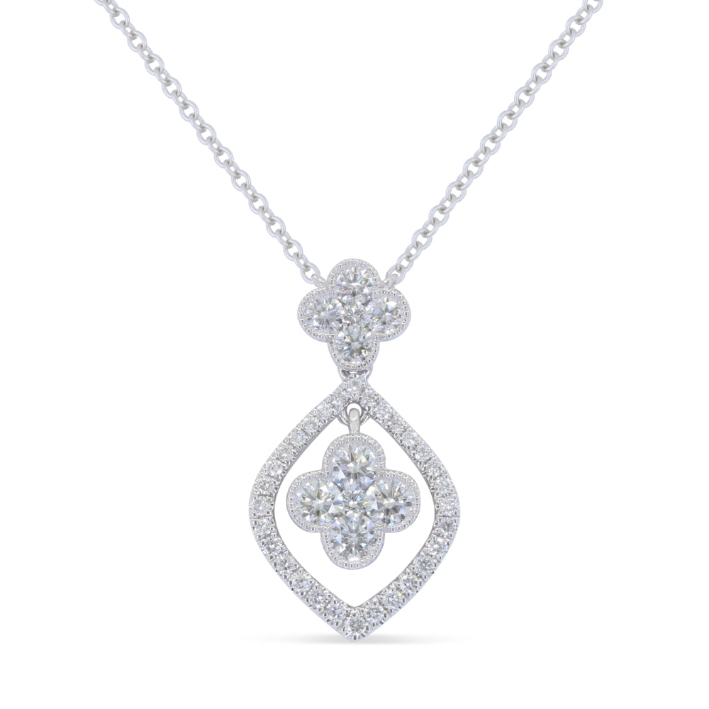 Madison L 18K White Gold Diamond Necklace - style N1918W