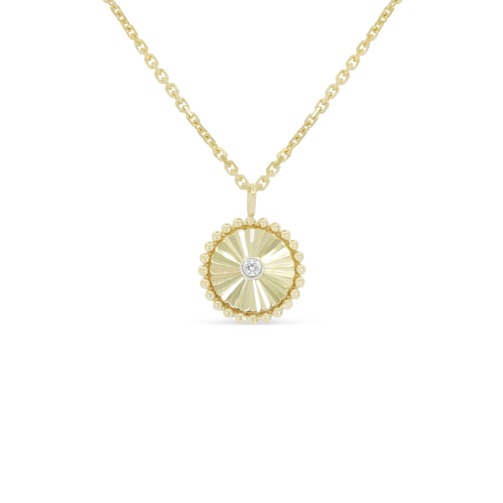 Madison L 14K Yellow Gold Diamond Necklace - style N1923Y