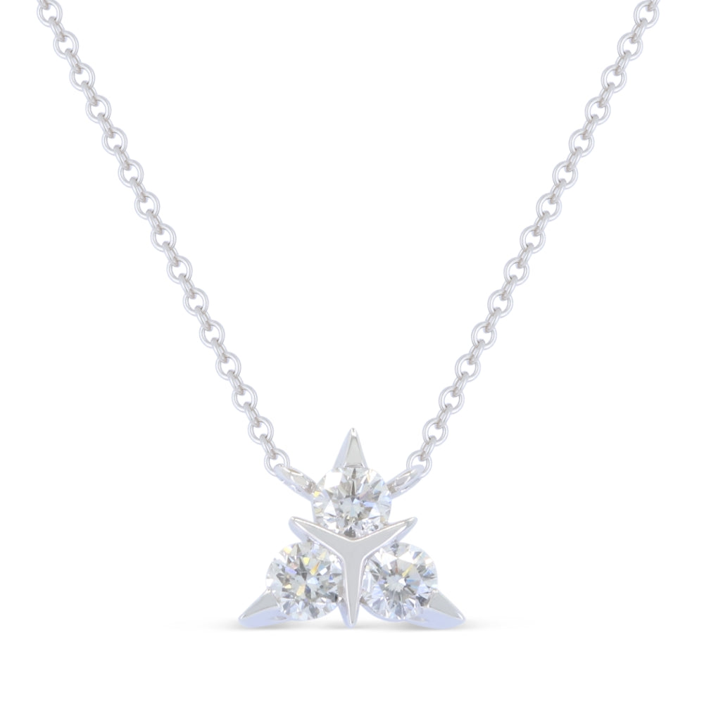 Madison L 14K White Gold Diamond Necklace - style N1927W
