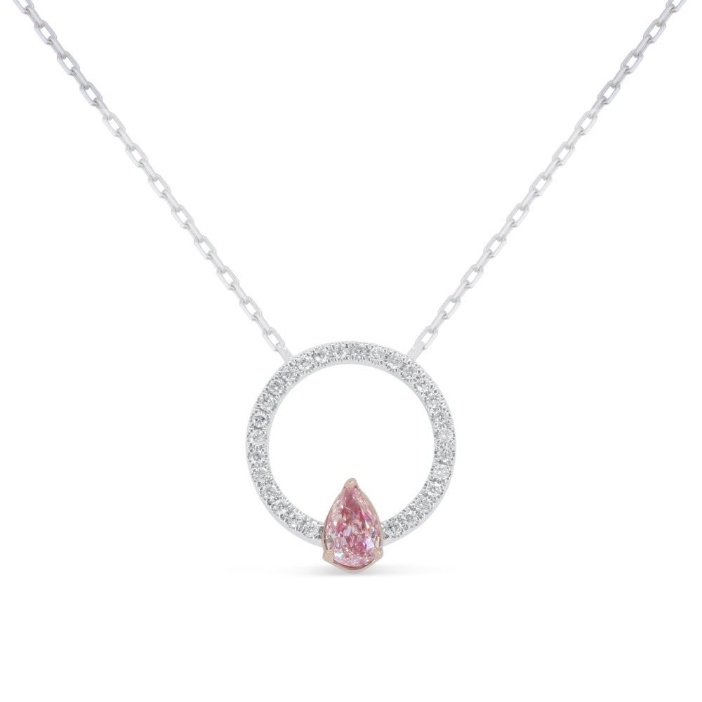 Madison L 14K White Gold Fancy Pink Diamond Necklace - style N1931PDW