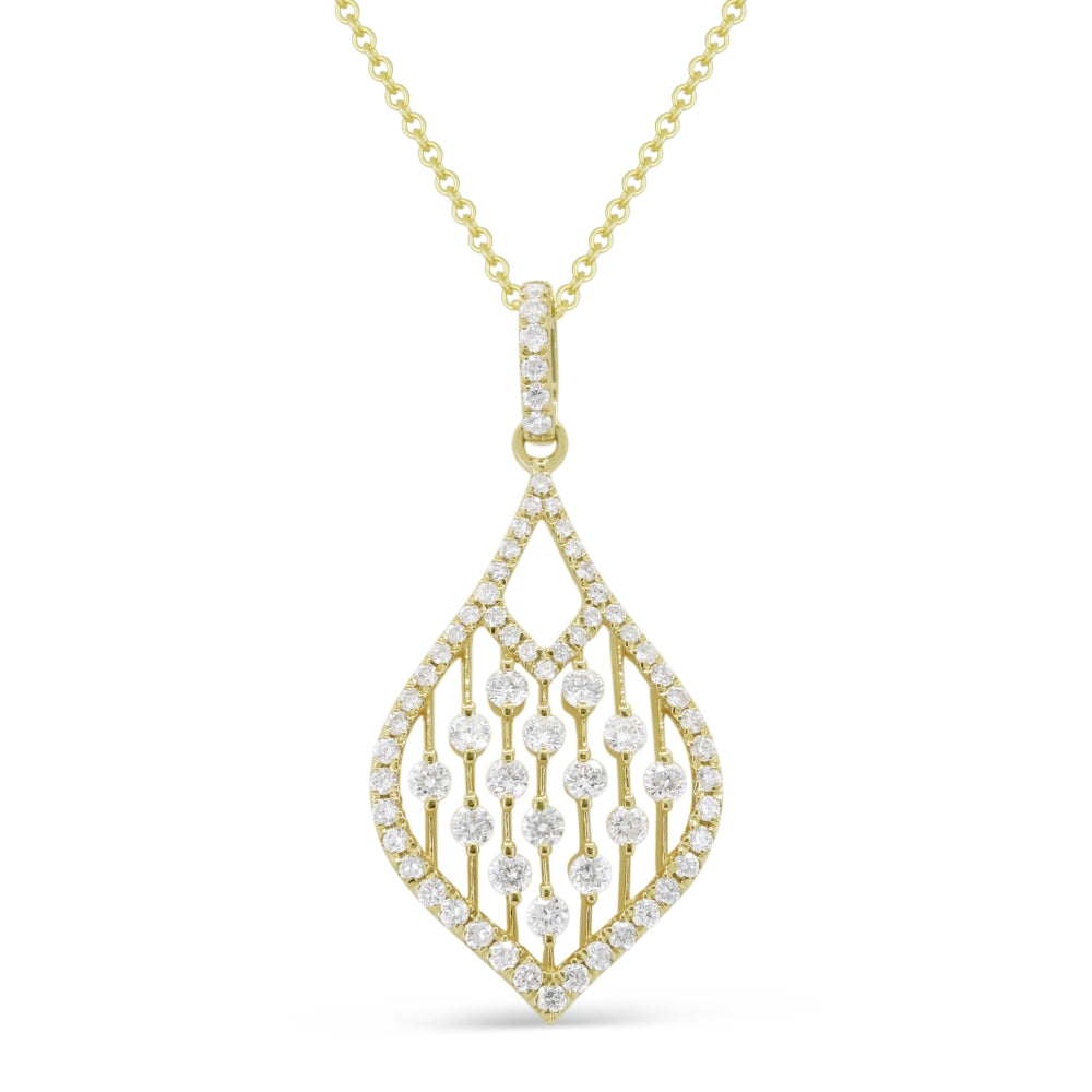 Madison L 14K Yellow Gold Diamond Pendant - style N1940Y