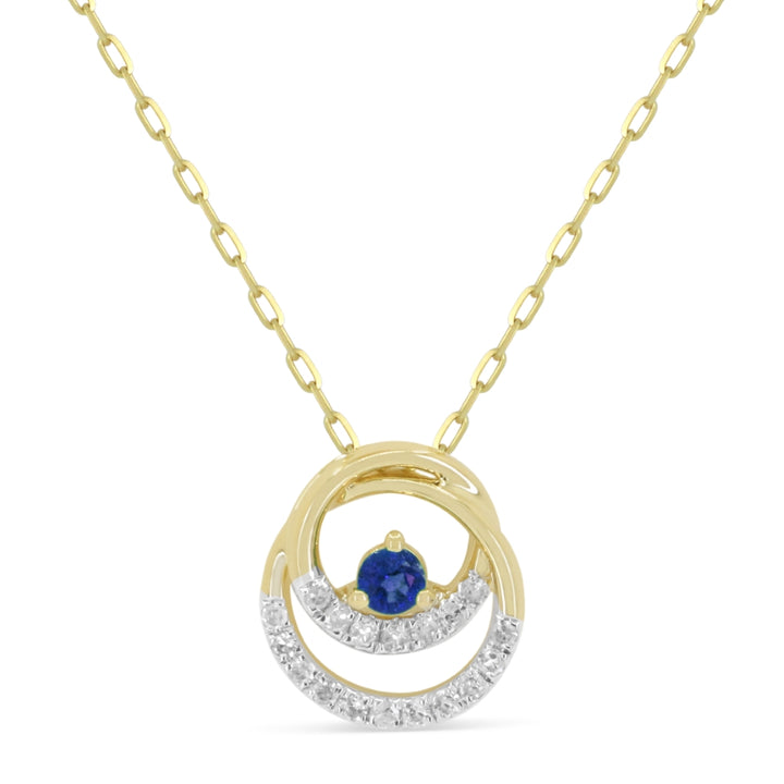 Madison L 14K Yellow Gold Sapphire Pendant - style N1946SAY