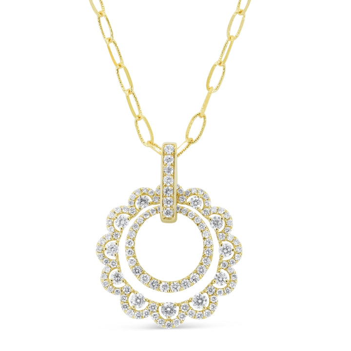 Madison L 14K Yellow Gold Diamond Pendant - style N1949Y