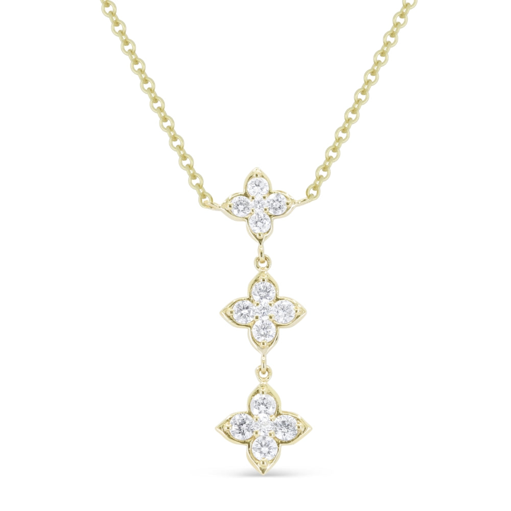 Madison L 14K Yellow Gold Diamond Necklace - style N1953Y