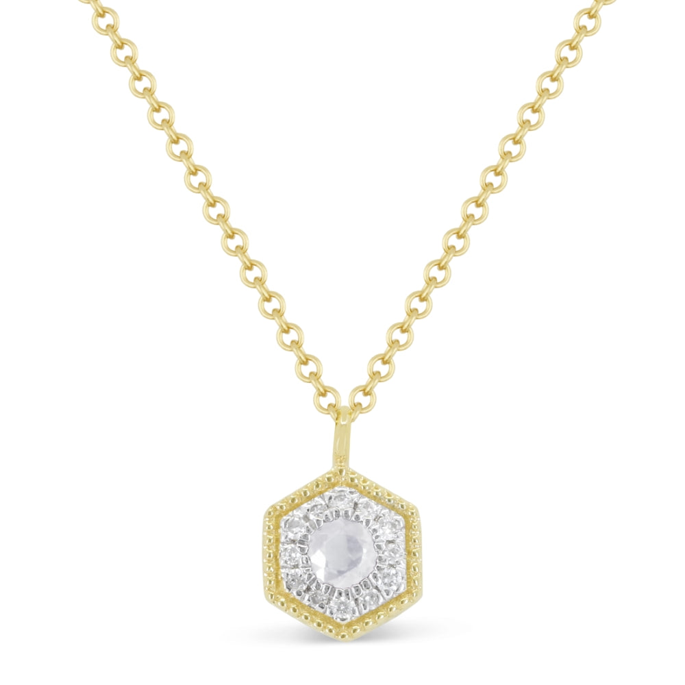 Madison L 14K Yellow Gold Diamond Necklace - style N1960Y