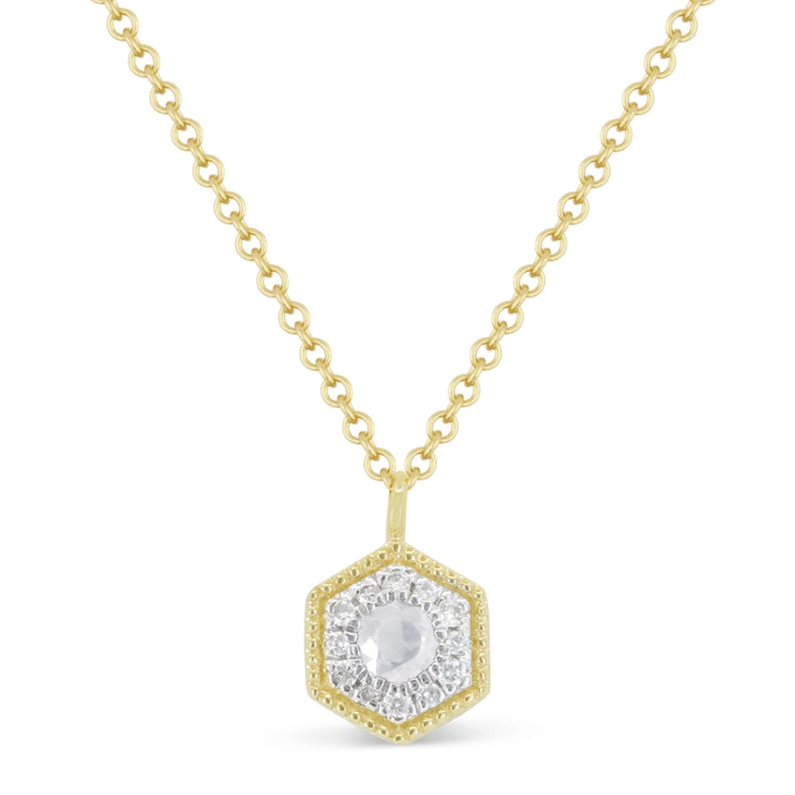 Madison L 14K Yellow Gold Diamond Necklace - style N1960Y