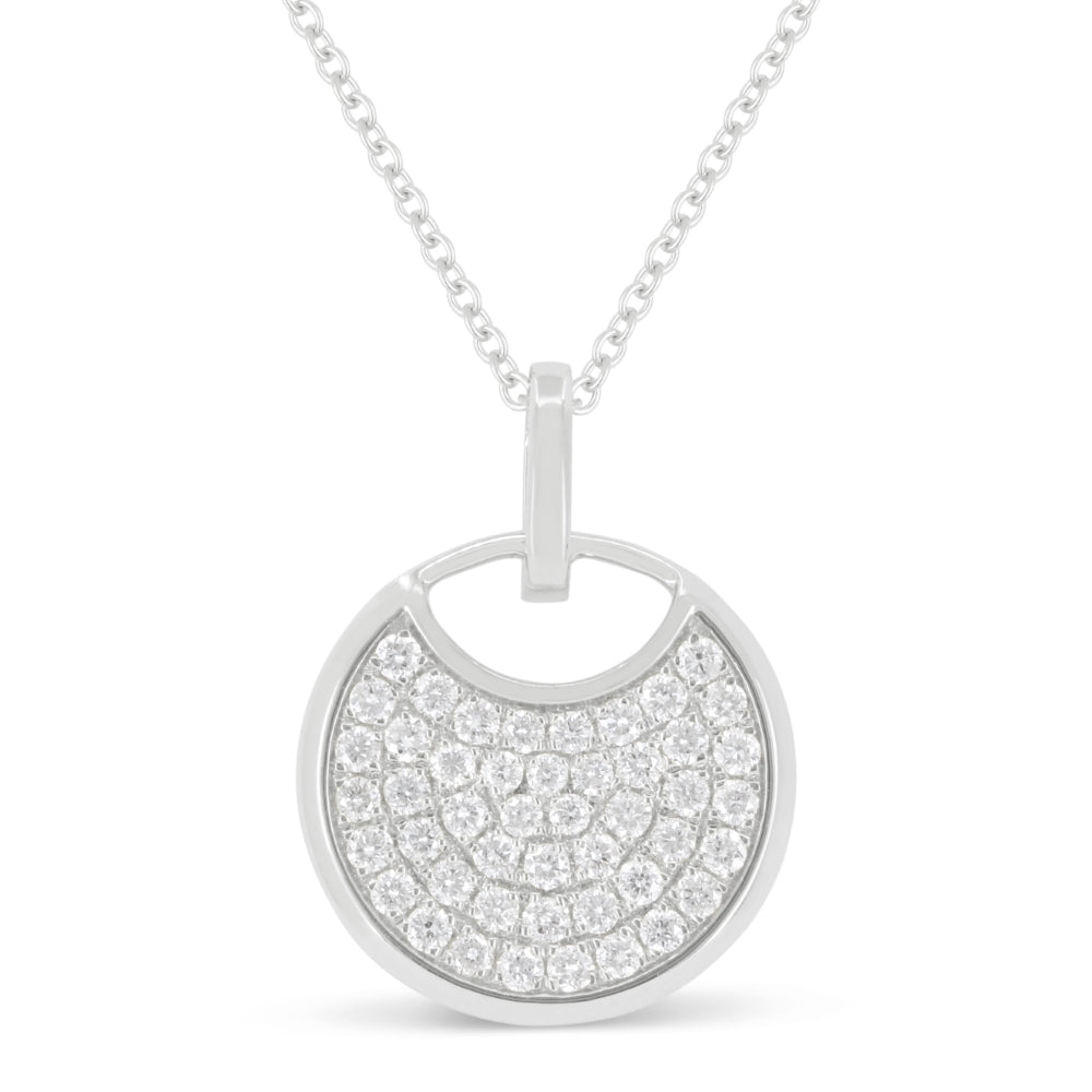 Madison L 14K White Gold Diamond Pendant - style N1962W