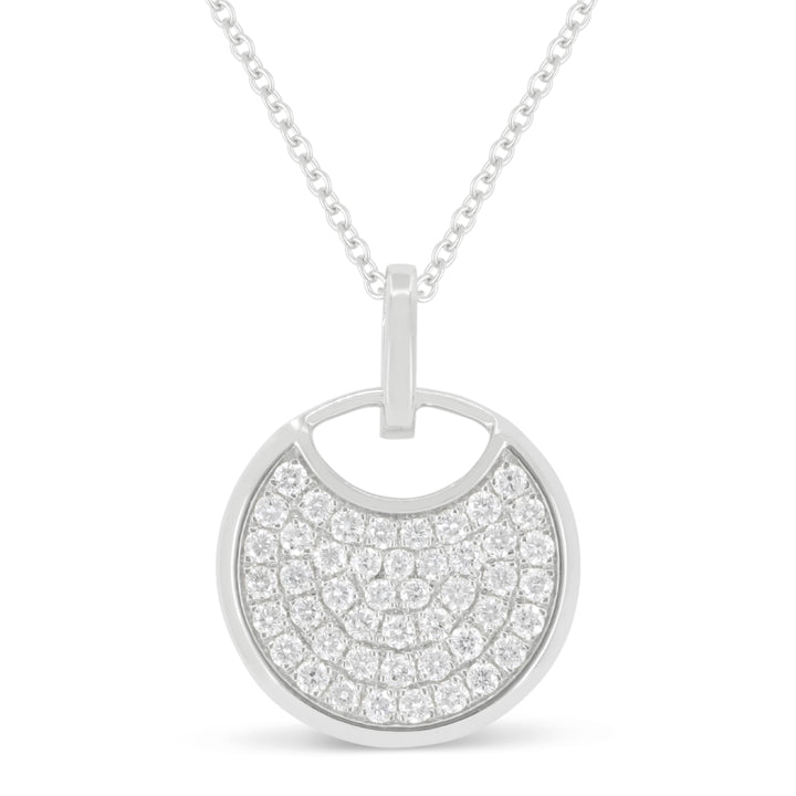 Madison L 14K White Gold Diamond Pendant - style N1962W