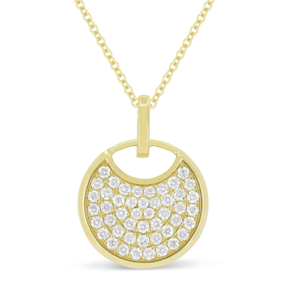 Madison L 14K Yellow Gold Diamond Pendant - style N1962Y