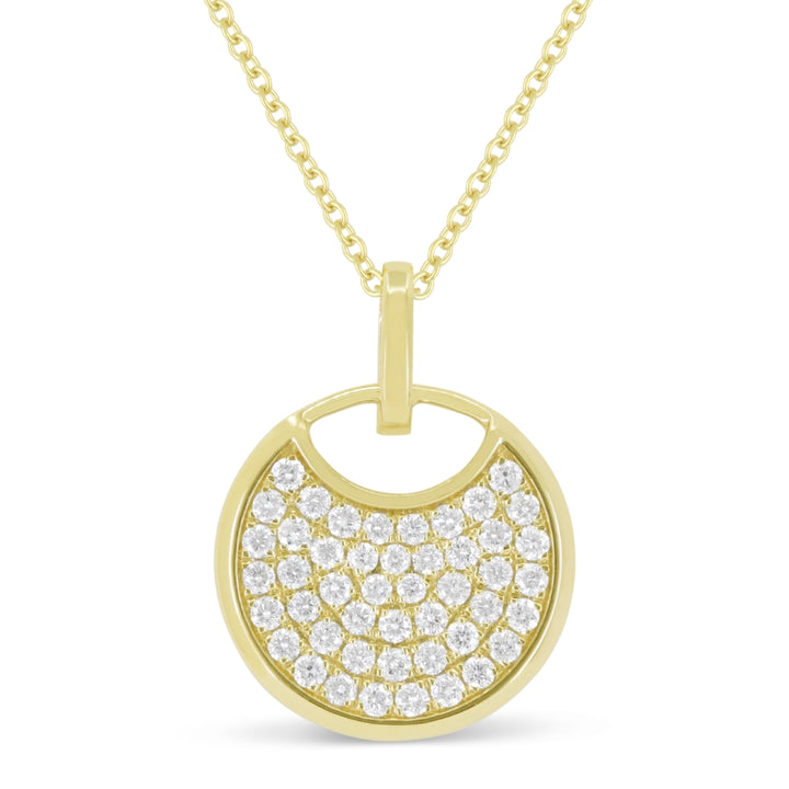 Madison L 14K Yellow Gold Diamond Pendant - style N1962Y