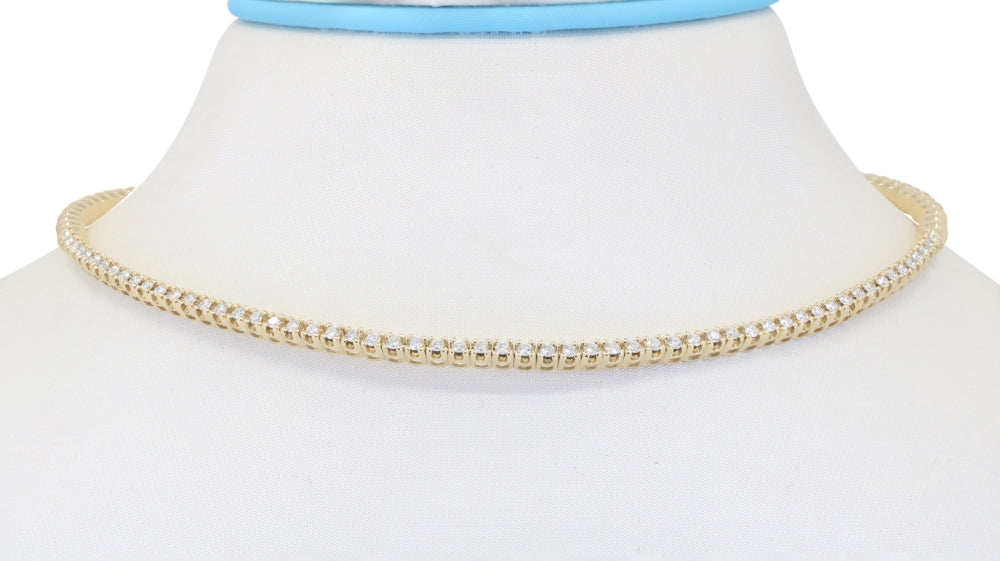Madison L 14K Yellow Gold Diamond Necklace - style N1970Y-1.00CT