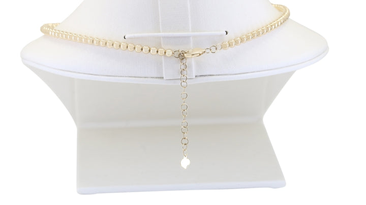 N1970 - 14K Yellow Gold Diamond Necklace