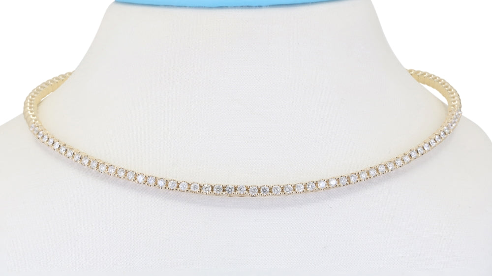 Madison L 14K Yellow Gold Diamond Necklace - style N1970Y-1.50CT