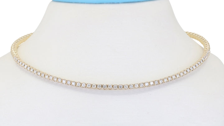 Madison L 14K Yellow Gold Diamond Necklace - style N1970Y-1.50CT