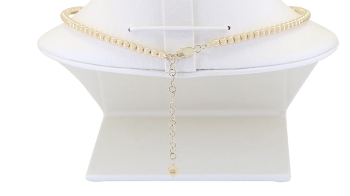 N1970 - 14K Yellow Gold Diamond Necklace