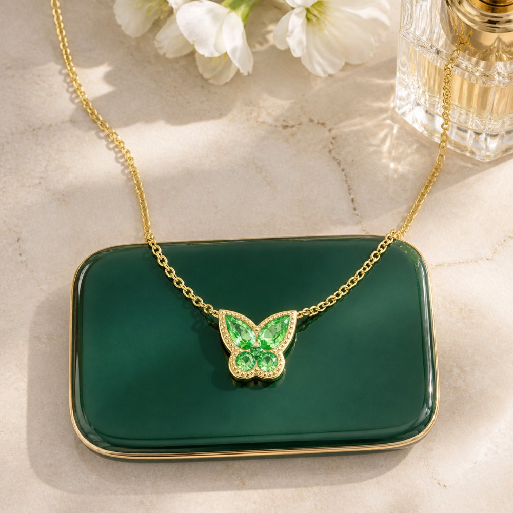 N1971 - 14K Gold Butterfly Necklace