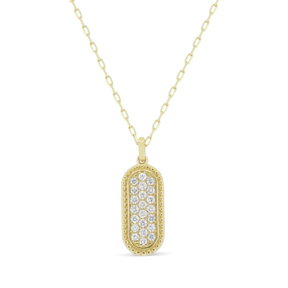 Madison L 14K Yellow Gold Diamond Pendant - style N1980Y